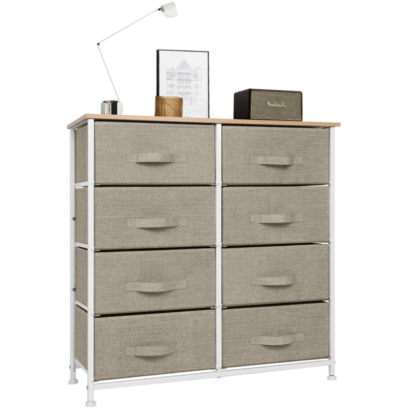 Flemings Iron 8 - Drawer Chest of Drawers, Biege