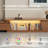 Modern Extendable TV Stand with LED Lights Media Console for TVs up to 110''