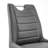 Mogensen Modern 26 in. Armless Brushed Stainless Steel Metal Counter or Bar Stool with Gray Faux Leather Seat-2072837124