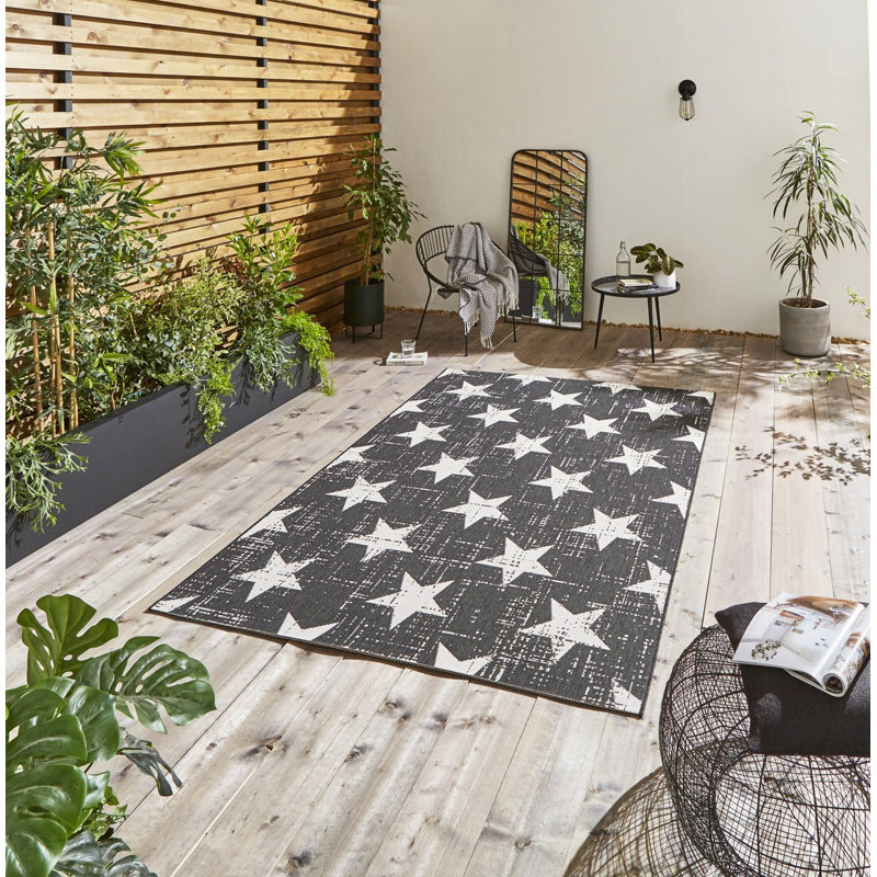 Neri area rug Machine Woven Rectangle Black/White, Rectangle 120 x 170cm