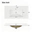 36" Bathroom Vanity with Ceramic Sink, White, Solid Wood Frame, Soft Close Doors, Adjustable Shelves, 3 Drawers ,Including Double-Depth Drawer for Hairdryer Storage