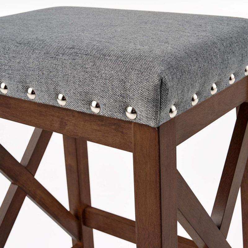 Tabouret de bar Saddle, Gris anthracite