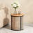 15.70" Round Rattan Woven End Table-970172371