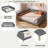 Upholstered Daybed With 4 Support Legs And 2 Armrests