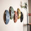 Horloge murale élégante en métal, finition rouge, 5,9 po x 18,1 po | 100% acier, épaisseur: 0,04 pouce | Mécanisme de balayage continu silencieux | Léger à 1,0 lb | Parfait pour la décoration de la maison et du bureau-1462588204