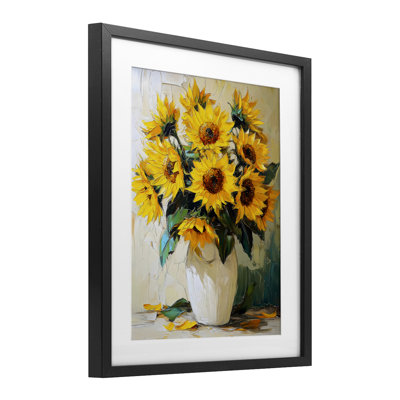 Sunshine In A Vase Framed Print Under Glass, design by LSR Creative Studio