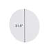 Miroir de salle de bain 80 cm, miroir rond, fixation murale