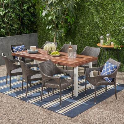 Durham Rectangular 8 - Person 79" Long Dining Set by Red Barrel Studio