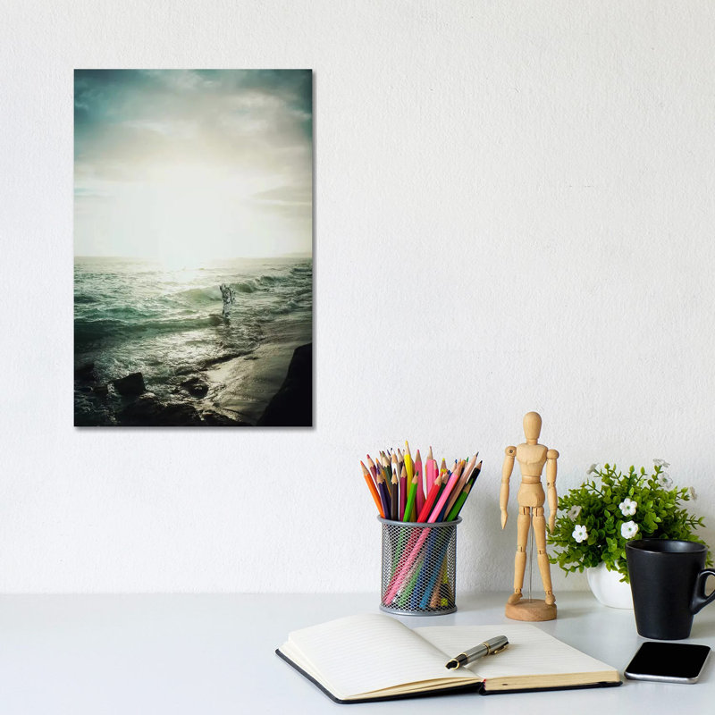 An Ocean Of Silence II by Rob Hakemo - Gallery-Wrapped Canvas Giclée on Canvas, Canvas, 66.04 cm H x 45.72 cm W x 3.175 cm D