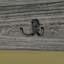 Portemanteau mural 48 po Pomona, gris ardoise-1591776397