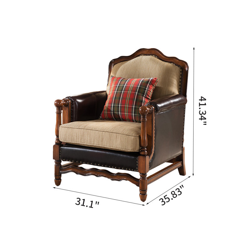 Fauteuil rembourré American Light