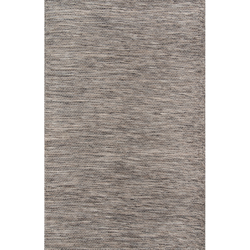 Tapis naturel en laine tissé à plat à la main Hagop, Rectangle 3 pi 6 po x 5 pi 6 po