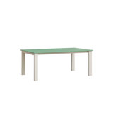 Berlin Gardens Berkley Mgp/Aluminum Matte White Base Expandable 72″ Dining Table