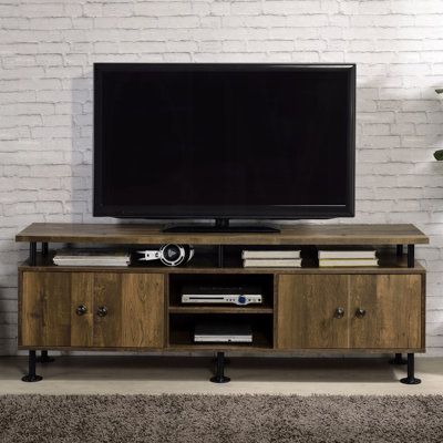 Meuble télé à deux tablettes pour console