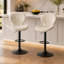 Tabouret de bar pivotant à dossier festonné-278113831