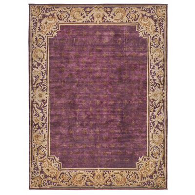 One-of-a-Kind 9' X 12' Wool Area Rug Red/Pink/Gold