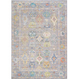 Oushak Hand Knotted Wool Oriental Area Rug in Grey / Grey