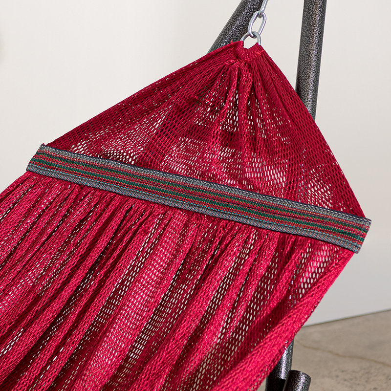 Govan Portable Camping Hammock with Stand, Red, 116" L x 33"W x 39" H