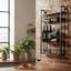 Modern 8 Bottle Wall Mounted Wine Rack - Black Metal Space-Saving Wine Bottle Holder for Kitchen, Dining Room and Bar