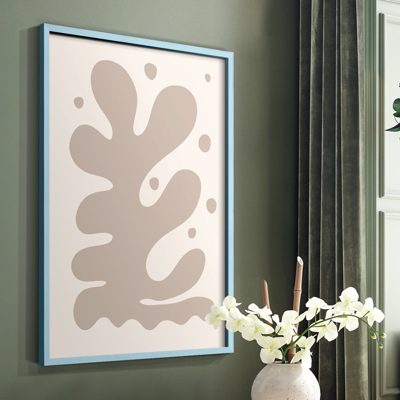 Matisse CCLV, reproduction encadrée - bois massif, Blanc, H 20 po x l 16 po