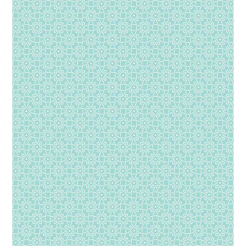 Pale Teal Jade Green Geometric Twin Duvet Cover Set