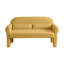 Laine d'agneau jaune pour la maison - Design moderne et élégant et 2 sièges confortables avec coussin lombaire, construction, s'adapte à diverses pièces-1783216677