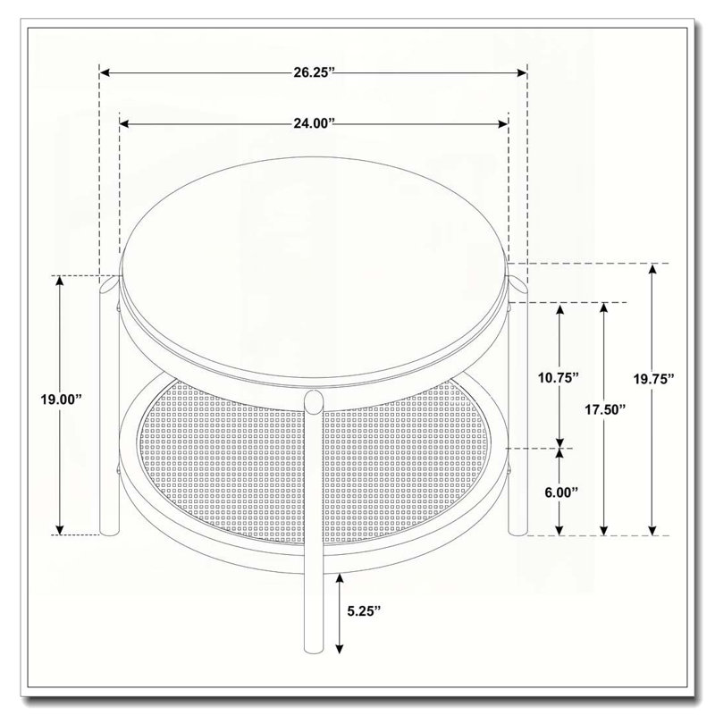 Table de bout ronde Benson