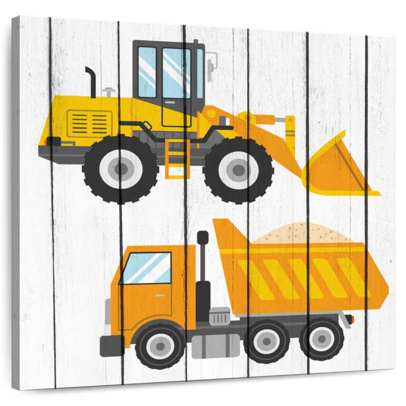 Ashelle tracteur et camions I, H 16 po x l 16 po