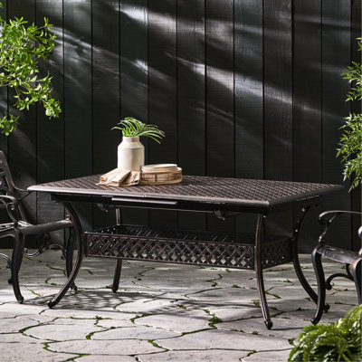 Table de patio extensible en fonte Cast