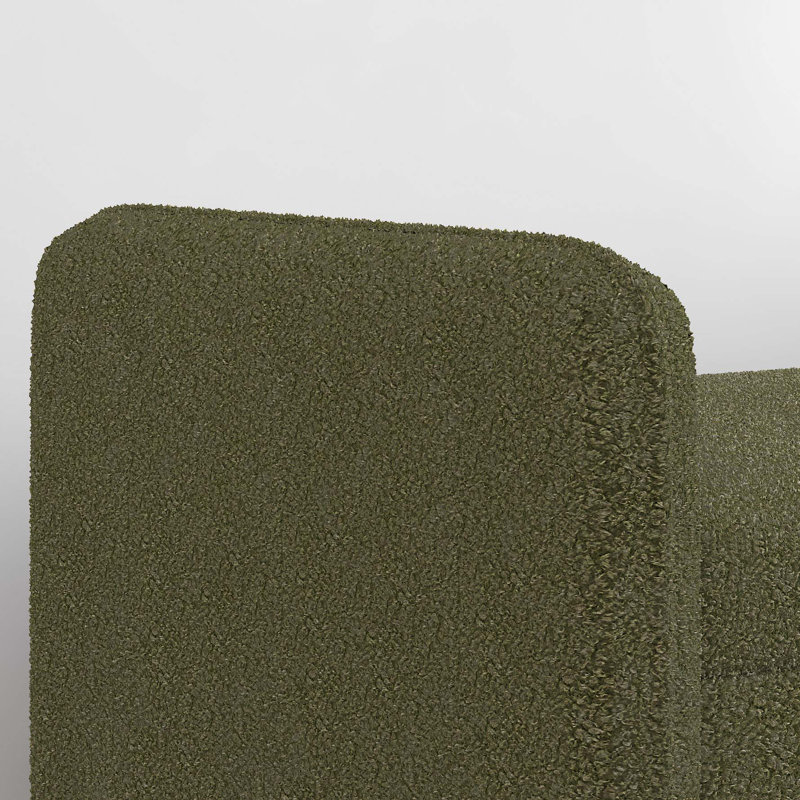 linen fabric Storage Ottoman Bench For Entryway, Green