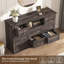Commode pour chambre à coucher avec 8 tiroirs, commodes de chambre en bois avec lumière DEL et station de charge-1488896518