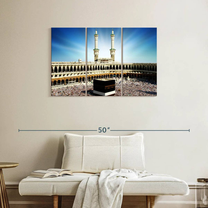 Pèlerins de Kaaba, H 24 po x l 38 po