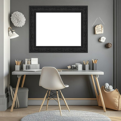 Luxe Black Framed Dry Erase Magnetic Board, Organization Boards