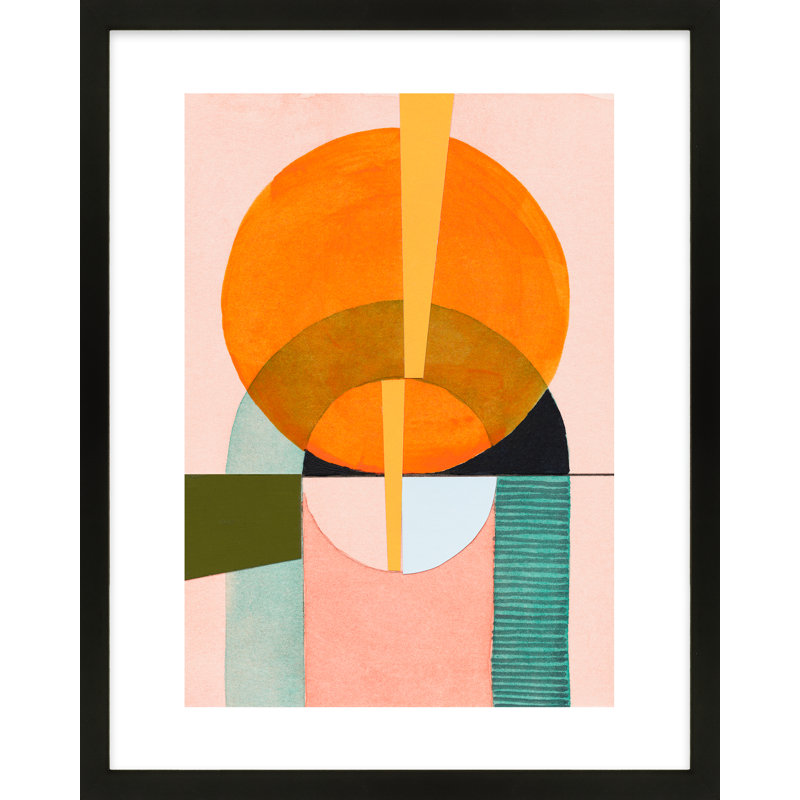 Composition Nr. 5 Painting by Allison Rietta, 30" H x 24" W x 1.25" D, Black