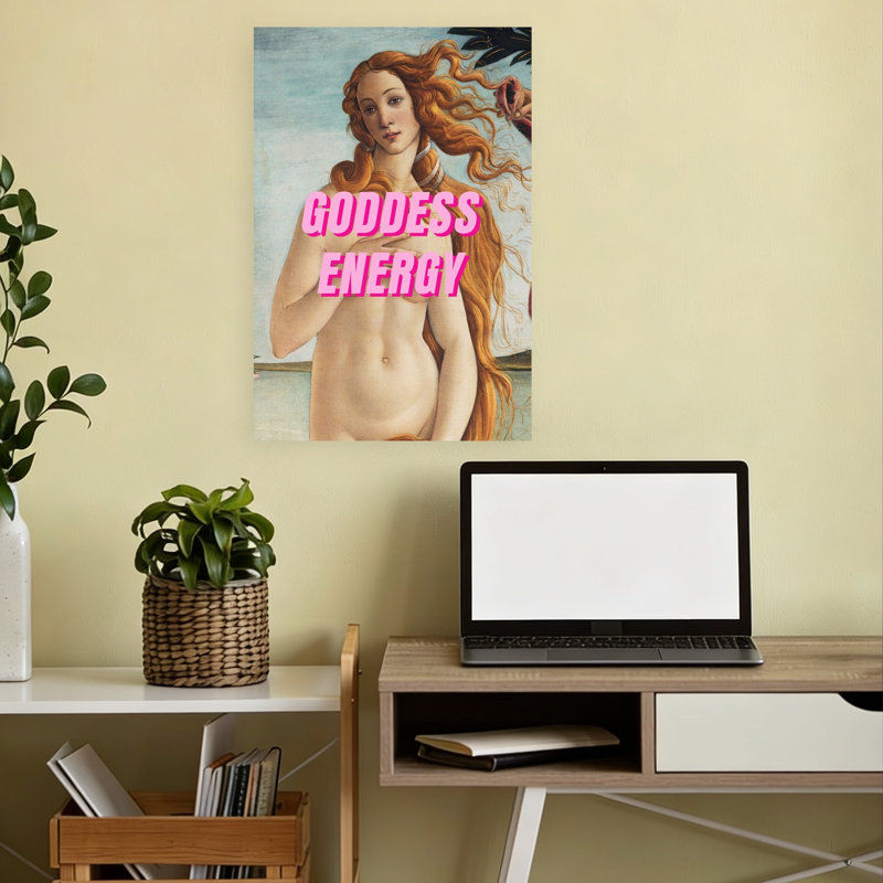 Goddess Energy Venus Elegant Ethereal Abstract Wall Art Print 1 Piece Wrapped Canvas Wall Art, 45.72cm H x 30.48cm W