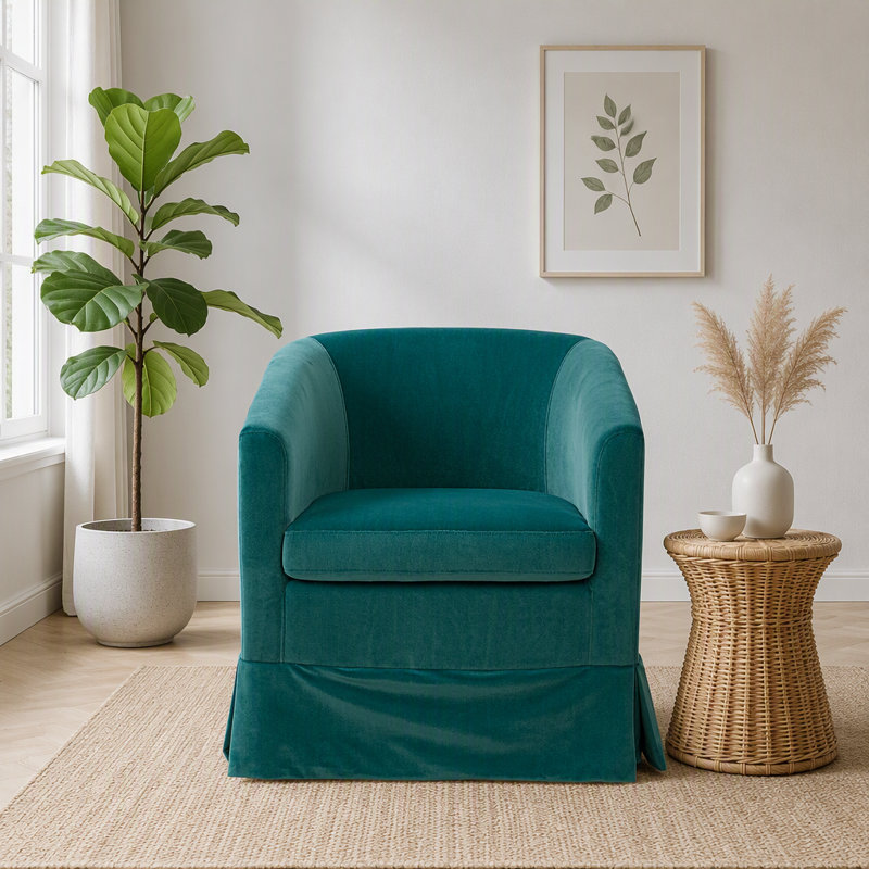 Fauteuil d'appoint pivotant l 27,36 po