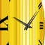Horloge murale en métal jaune-93395921