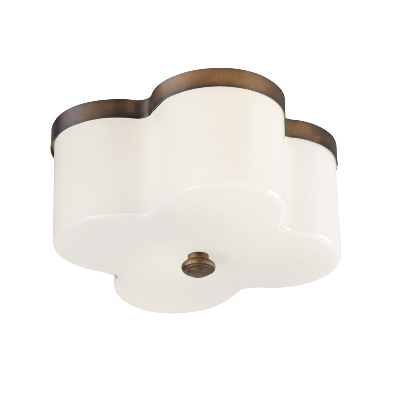 Clover-Flush Mount, Antique Bronze