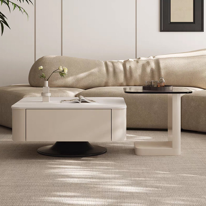 Table basse légère de luxe de style crème moderne