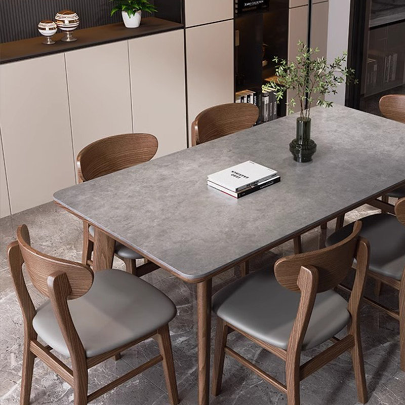 Ensemble de table et chaises gris, H 29,52 po x L 55,11 po x l 31,49 po