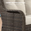 Causeuse d'extérieur Pe Wicker - Siège d'extérieur élégant et confortable-1999821763