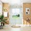 Porte de douche coulissante simple sans cadre avec verre transparent 55 "- 59" x H 75 "-94489781