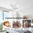 5 Solid Wood Blades Indoor Ceiling Fan With Light Kit And Remote Quiet DC Motor-458786182-437134177