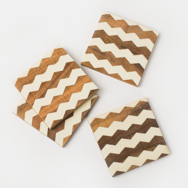 Ensemble de 4 sous-verres Marquewood