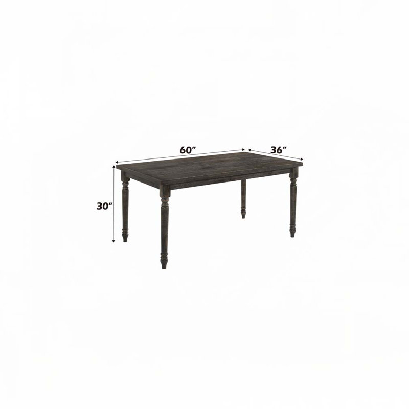 Table de salle à manger à finition grise