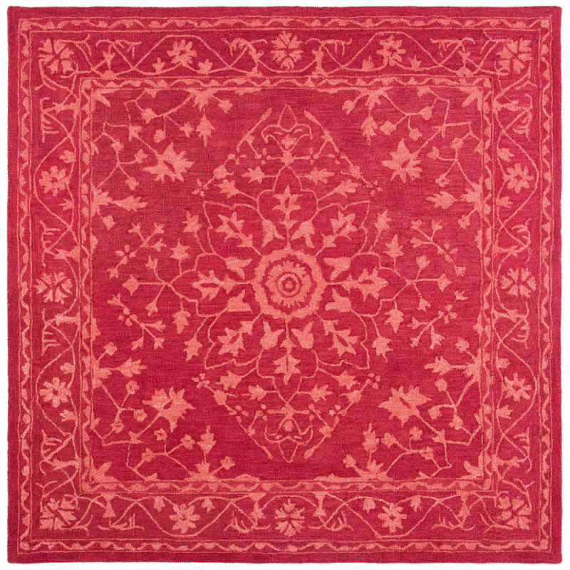 Culebra Hand Tufted Wool Oriental Rug, Square 7'