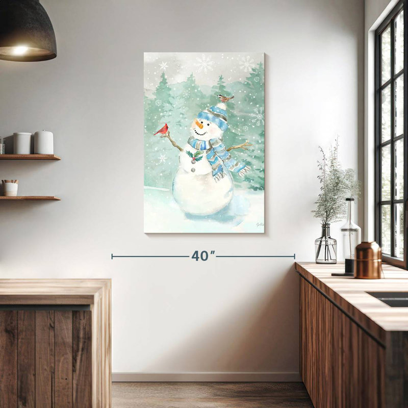 Lelend Let It Snow Blue Snowman II, 39" H x 26" W