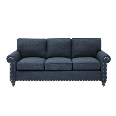 Stylish 78'' Sofa With Solid Wooden Legs
