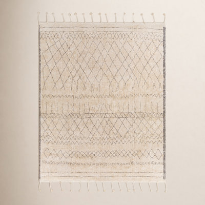 Clover Cotton Gray/Cream Rug