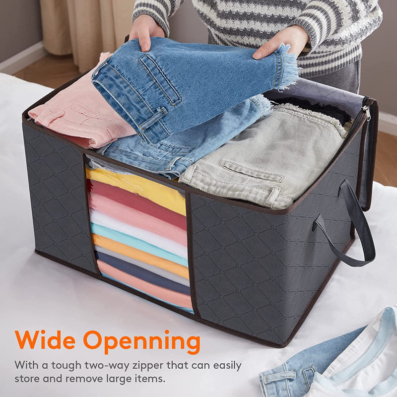 Fabric Underbed Storage Set, 60, 8
